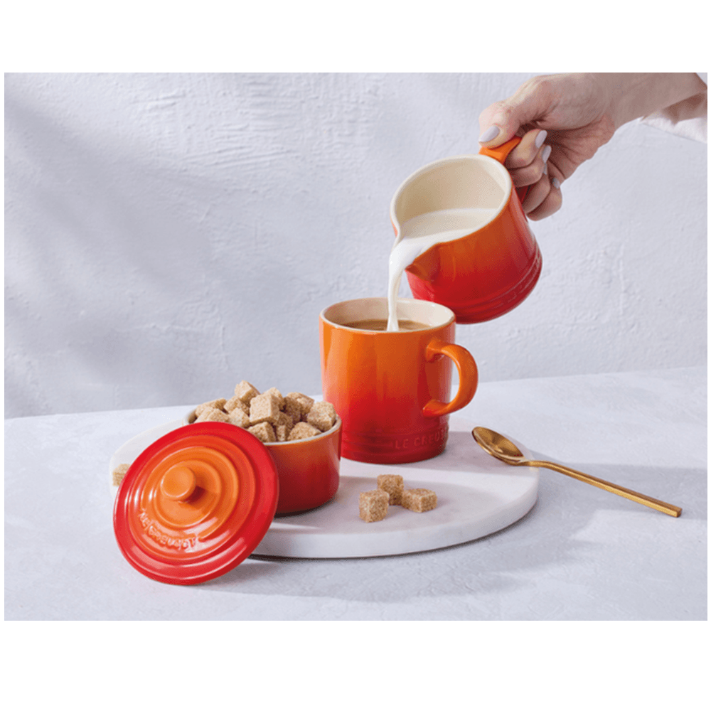 Kit Com Porta Açucar E Cremeira Laranja - Le Creuset - coqueluchecasa