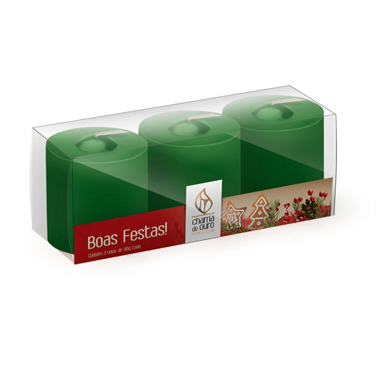 vela_natal_verde_3_pecas_chamas_de_ouro vela_natal_verde_3_pecas_chamas_de_ouro