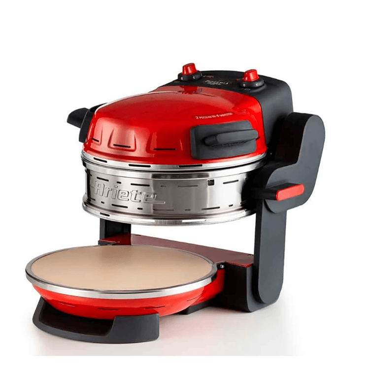 forno_eletrico_de_pizza_duplo_com_pedra_vermelho_110v_ariete forno_eletrico_de_pizza_duplo_com_pedra_vermelho_110v_ariete