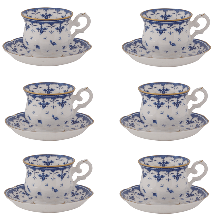 conjunto_xicara_de_cha_blue_leaf_porcelana_6pecas_mcd_presentes conjunto_xicara_de_cha_blue_leaf_porcelana_6pecas_mcd_presentes