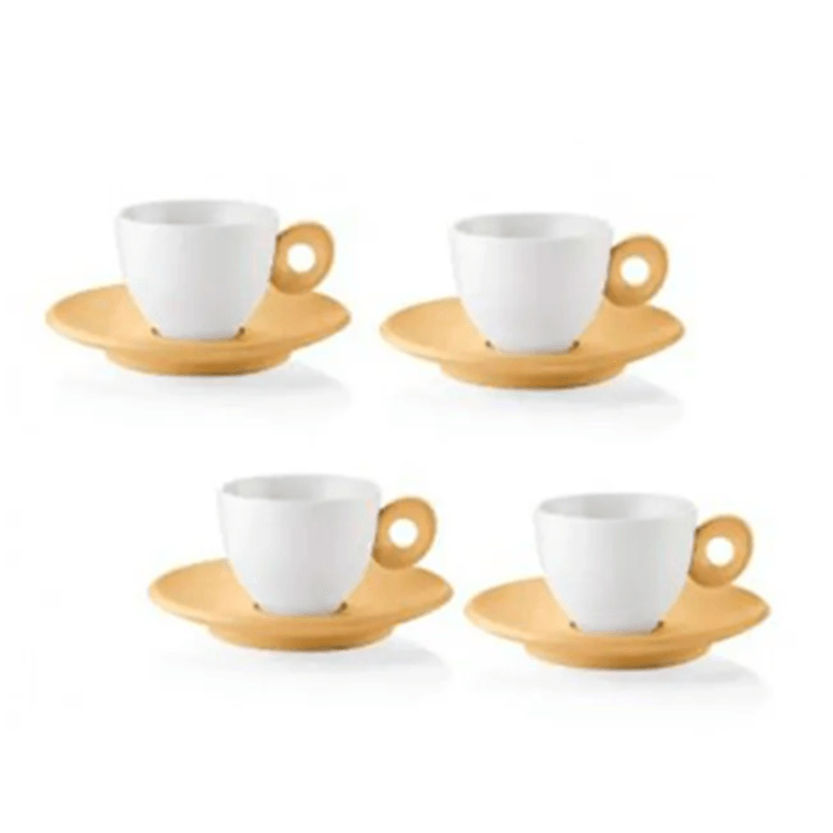 conjunto_xicara_para_cafe_mostarda_everyday_4pecas_guzzini conjunto_xicara_para_cafe_mostarda_everyday_4pecas_guzzini