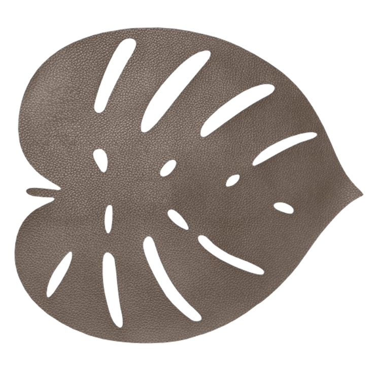 lugar_americano_couro_ecologico_folha_chocolate_decortextil lugar_americano_couro_ecologico_folha_chocolate_decortextil