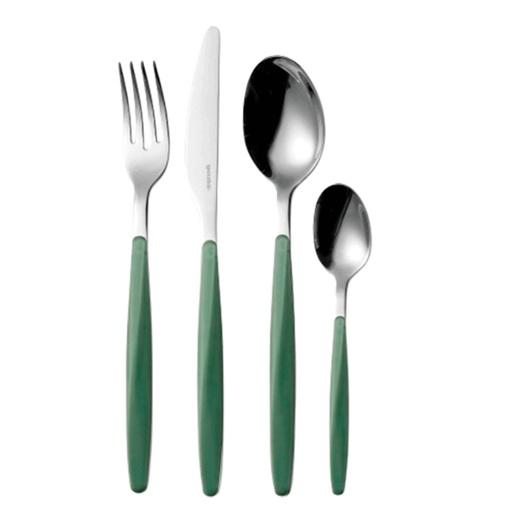 faqueiro_fusion_verde_oliva_24pecas_guzzini faqueiro_fusion_verde_oliva_24pecas_guzzini