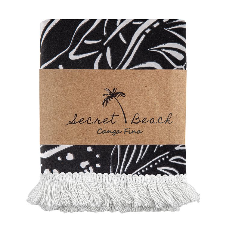 canga_fina_com_franja_premium_tropical_black_secret_beach canga_fina_com_franja_premium_tropical_black_secret_beach