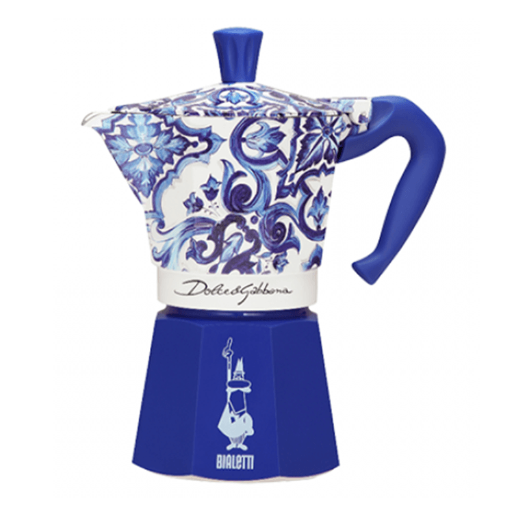 cafeteira_italiana_moka_express_azul_6xicaras_dolce_-_gabbana_bialetti cafeteira_italiana_moka_express_azul_6xicaras_dolce_-_gabbana_bialetti