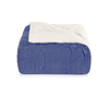 Edredom-Plush-Sherpa-Solteiro-Azul-Grisaceo-Liso---Hedrons