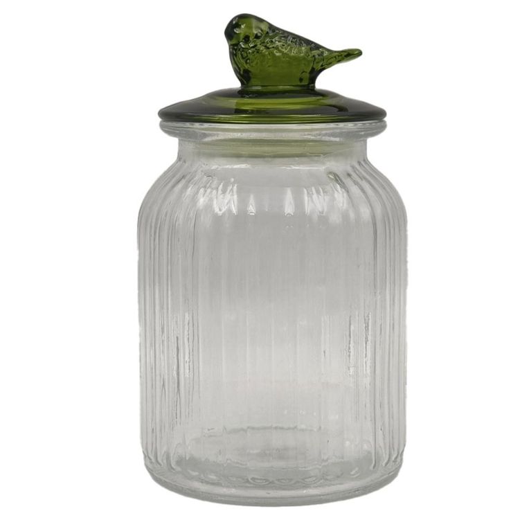 Pote_Vidro_Canelado_Passaro_Verde_1L_Tuut Pote_Vidro_Canelado_Passaro_Verde_1L_Tuut