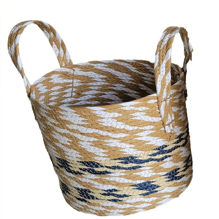 CESTO_ALCA_LISTRAS_AZUL_BRANCO_P_24X24X24CM_TUUT CESTO_ALCA_LISTRAS_AZUL_BRANCO_P_24X24X24CM_TUUT