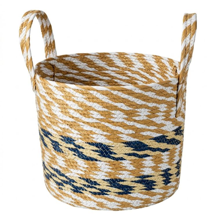 CESTO_ALCA_LISTRAS_AZUL_BRANCO_M_28X28X26CM_TUUT CESTO_ALCA_LISTRAS_AZUL_BRANCO_M_28X28X26CM_TUUT