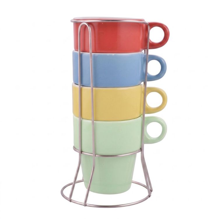 XICARA_CHA_EMPILHAVEL_210ML_4PC_DOLCE_HOME XICARA_CHA_EMPILHAVEL_210ML_4PC_DOLCE_HOME