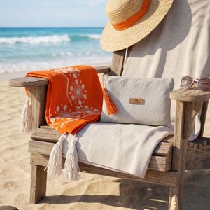 kit_necessaire_canga_laranja_moda_praia