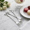 CONJUNTO_4PCS_GARFO_ACO_INOX_APERITIVOS_LEAVES_PRATA_WOLFF