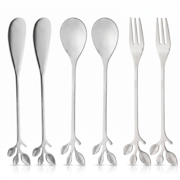 TALHER_APERITIVO_LEAVES_INOX_WOLFF_6PC_ROJEMAC